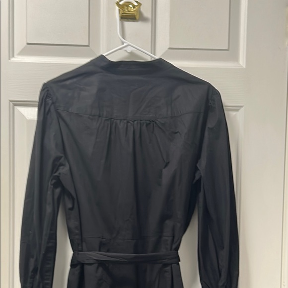 ModCloth Black Long Sleeve Mandarin Collar Shirt Dress Size 1X - Picture 9 of 15